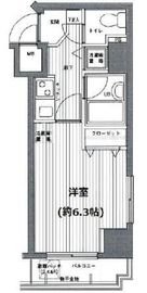 グランド・ガーラ麻布十番 6階 間取り図