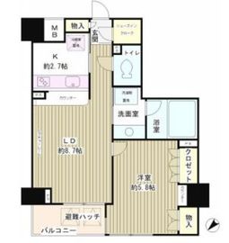 ファミール高輪アンシェール 4階 間取り図