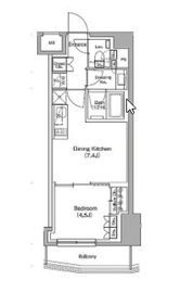 ザ・パークハビオ中野新橋 405 間取り図