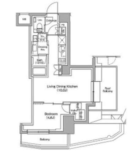 ザ・パークハビオ中野新橋 503 間取り図