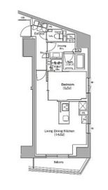 ザ・パークハビオ中野新橋 601 間取り図