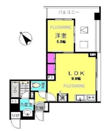 ブリリア文京動坂上 5階 間取り図