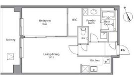 レジディア祐天寺 707 間取り図