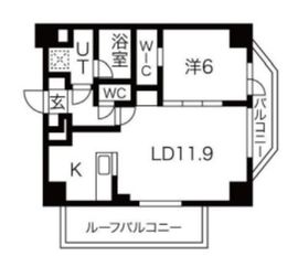 スペランツァ日本橋 1201 間取り図