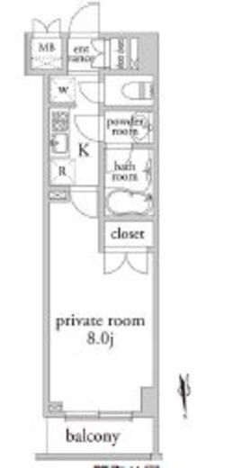 アーベイン早稲田 902 間取り図