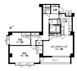 ステラメゾン碑文谷 203 間取り図