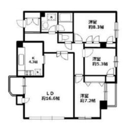 クレール高輪 502 間取り図