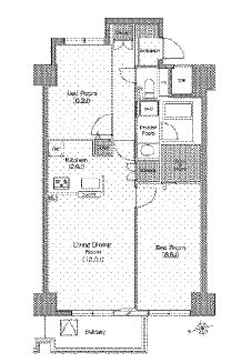 ベラカーサ広尾 406 間取り図