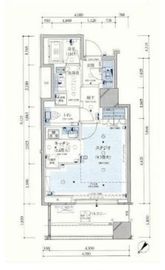 クロスエアタワー 13階 間取り図