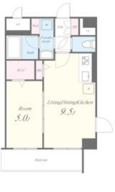 イルミナーレ学大 406 間取り図