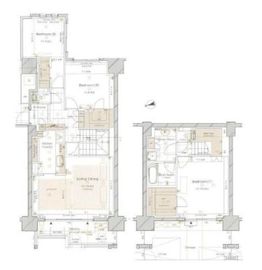 ブランズ麻布狸穴町 2階 間取り図