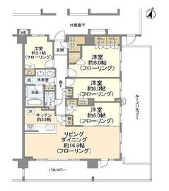 ブランズ南雪谷 8階 間取り図