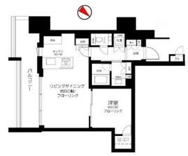 ブランズ愛宕虎ノ門 13階 間取り図