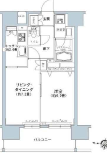 パークキューブ板橋本町 1406 間取り図