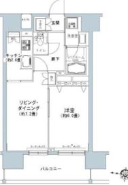 パークキューブ板橋本町 1406 間取り図