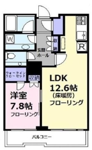 白金タワー 22階 間取り図