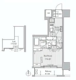 ミュゼ南麻布 503 間取り図