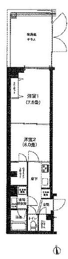 アイルグランデ大田 1階 間取り図