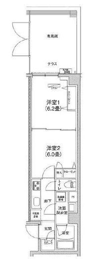 アイルグランデ大田 1階 間取り図