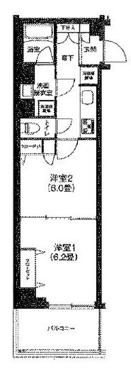 アイルグランデ大田 3階 間取り図
