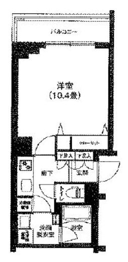 アイルグランデ大田 4階 間取り図
