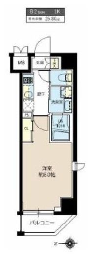 レオーネ新御徒町 100 間取り図