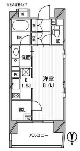 クリオ西池袋 7階 間取り図