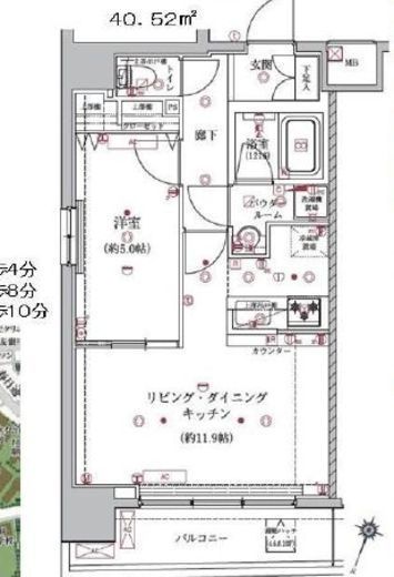 アルテシモルーナ 10階 間取り図