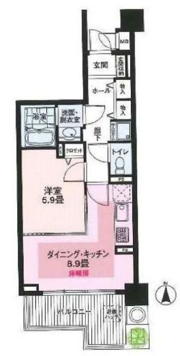 ベラカーサ池之端 100 間取り図