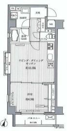 メゾンカルム西新宿 401 間取り図