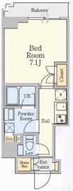 クレストコート蔵前 302 間取り図