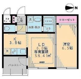 イーストポイント中野 101 間取り図