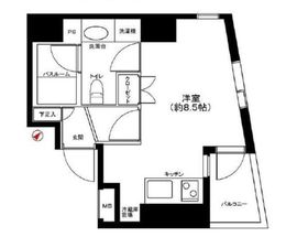 エスコートノヴェル南麻布 4階 間取り図