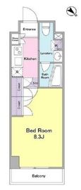 ケリア西馬込アジールコート 1001 間取り図