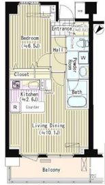 プライムアーバン東中野コート (PRIME URBAN 東中野 COURT) 100 間取り図