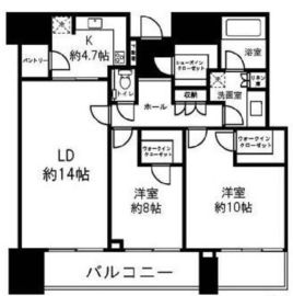 赤坂タワーレジデンス トップオブザヒル 24階 間取り図