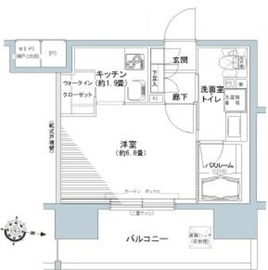 パークキューブ板橋本町 413 間取り図