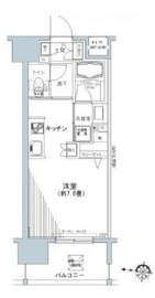 パークキューブ板橋本町 605 間取り図