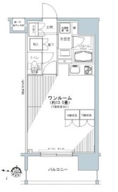 パークキューブ板橋本町 802 間取り図