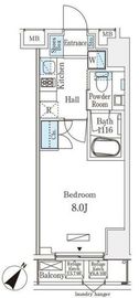 グレイスコート岩本町 402 間取り図