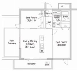 プライムアーバン市谷仲之町 312 間取り図