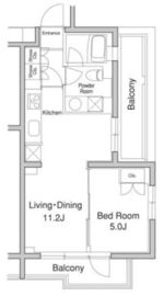 プラウドフラット初台 301 間取り図