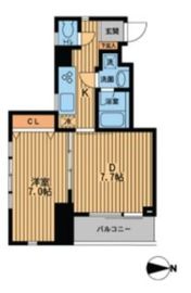 レジデンス西新宿スクエア 1301 間取り図