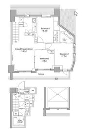 ザ・パークハビオ神泉 513 間取り図