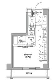 ザ・パークハビオ神泉 502 間取り図