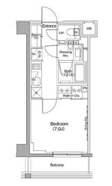 ザ・パークハビオ神泉 205 間取り図