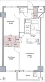 ベラカーサ広尾 411 間取り図