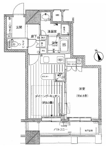 ファミール新宿グランスイートタワー 6階 間取り図
