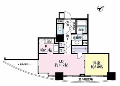 ドレッセ目黒インプレスタワー 4階 間取り図