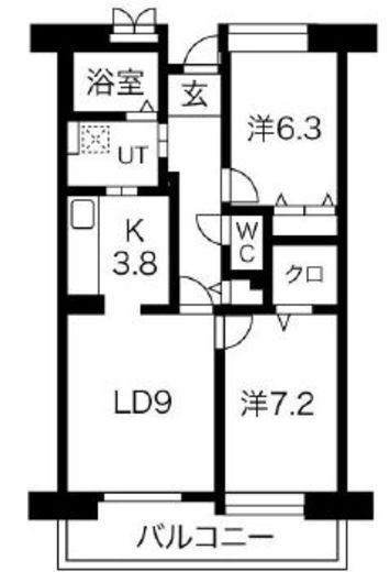 アクティ目黒駅前 1号棟 719 間取り図